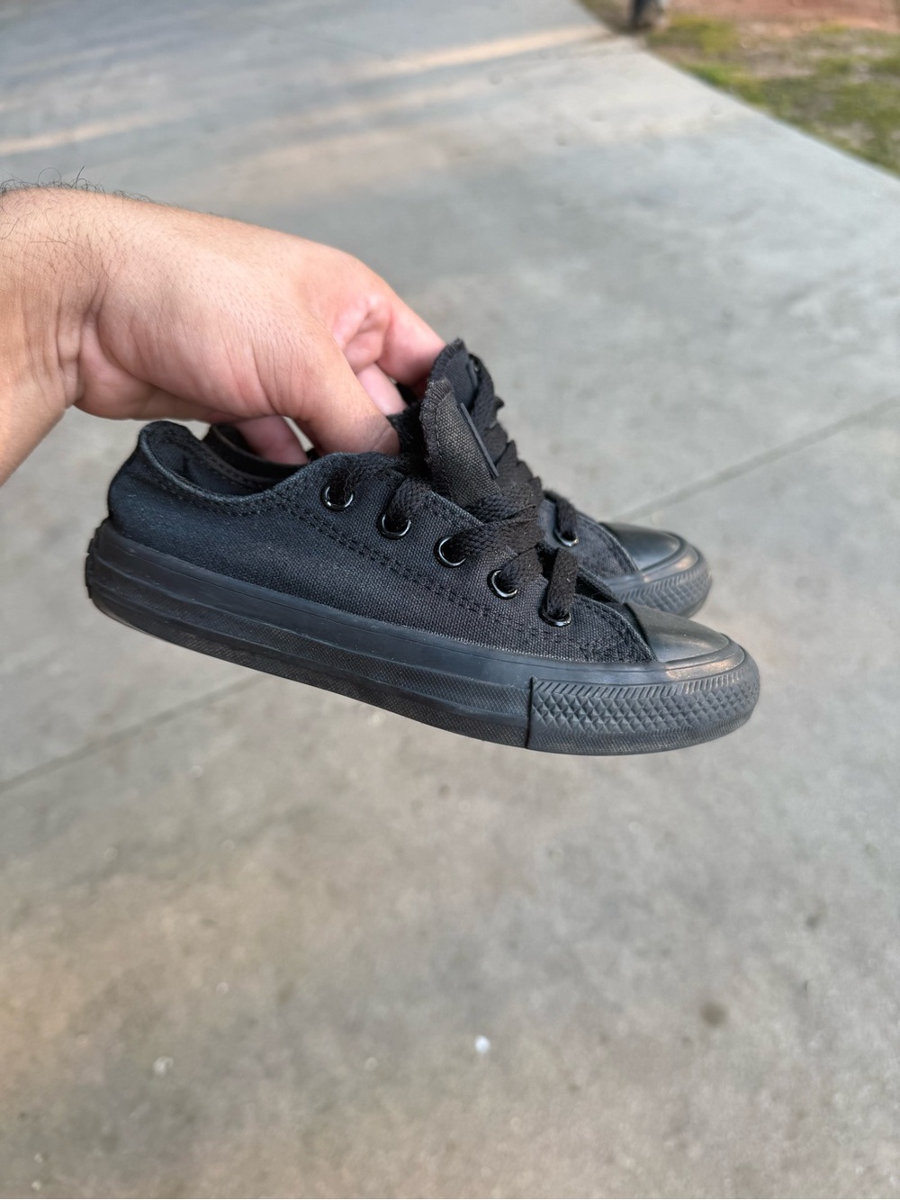 Converse Chuck Taylor All Star Lowtop Black Preschool PS Size 11C Used